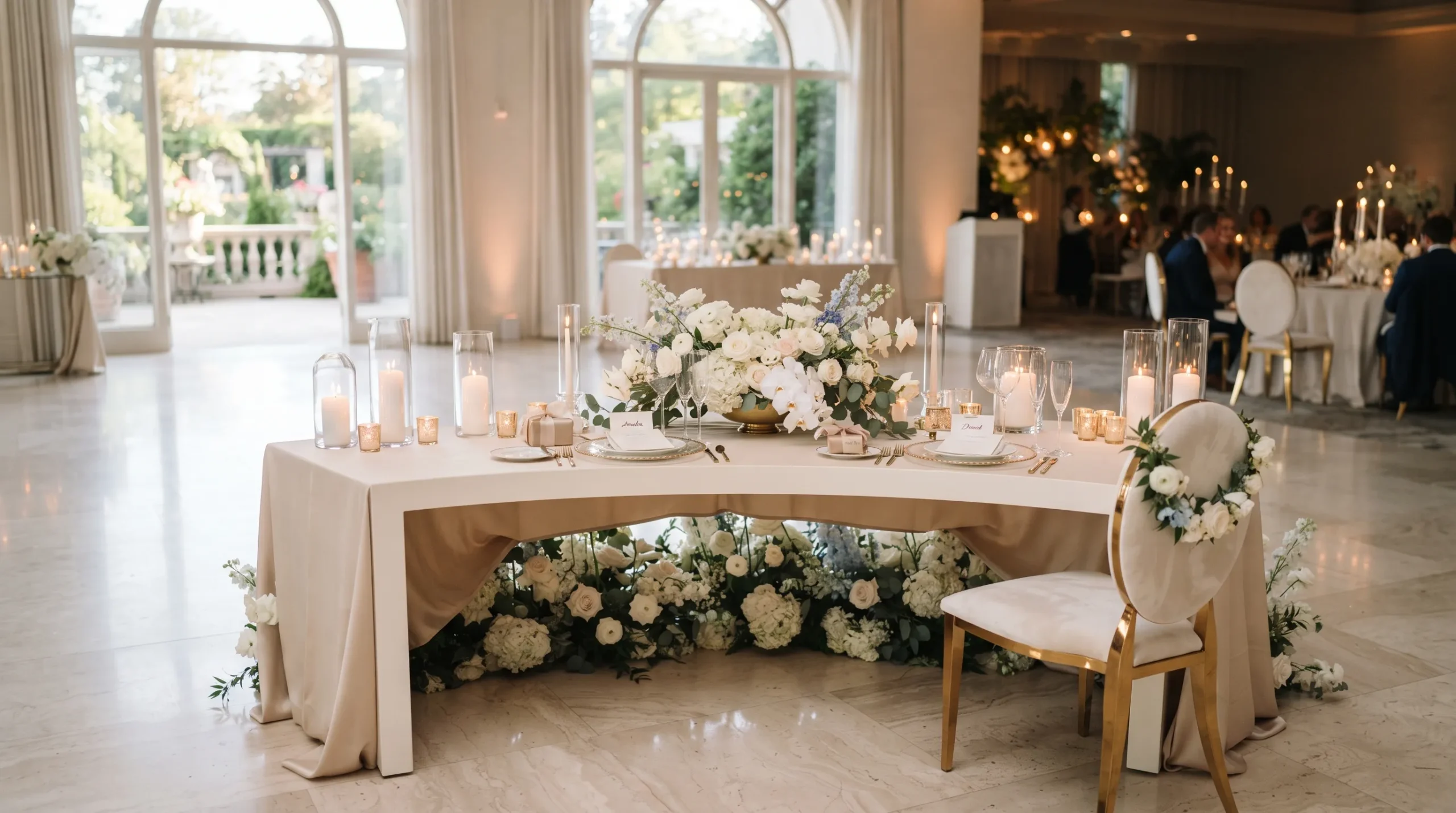 wedding decoration classy look Minimalist Sweetheart Table