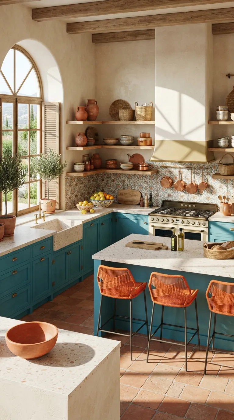 aesthetic home color palette ideas Turquoise & Tangerine