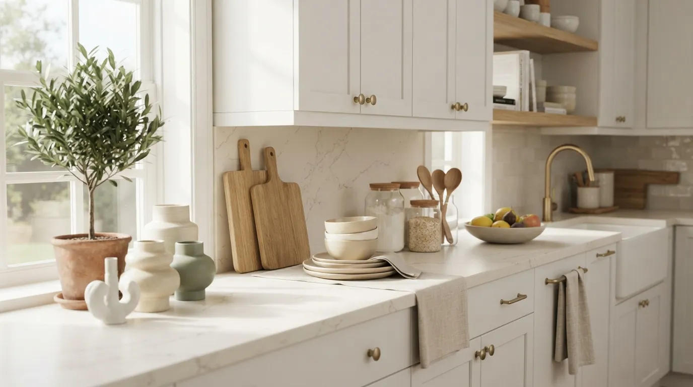 aesthetic kitchen counter decor ideas