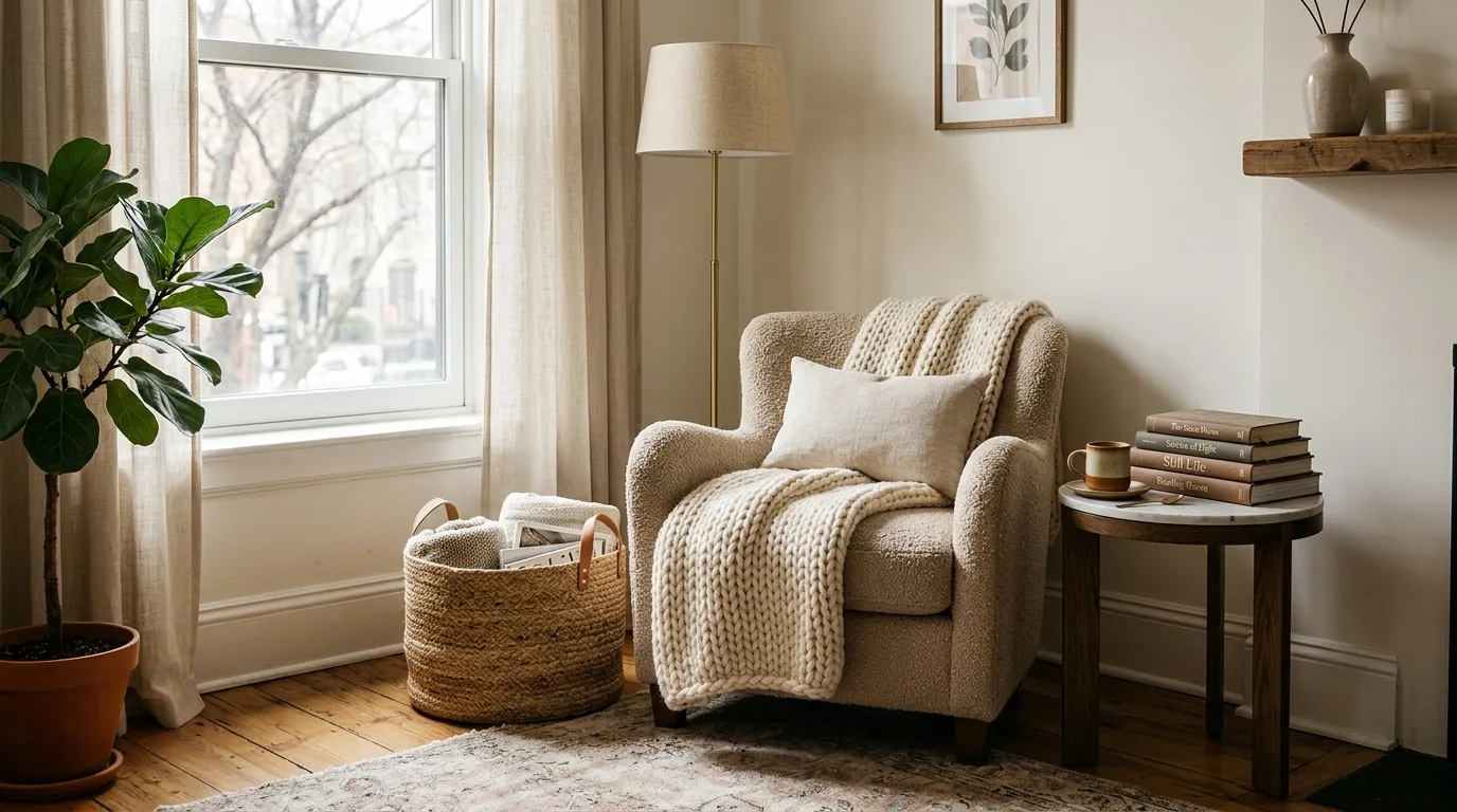 apartment living room Cozy Reading Nook