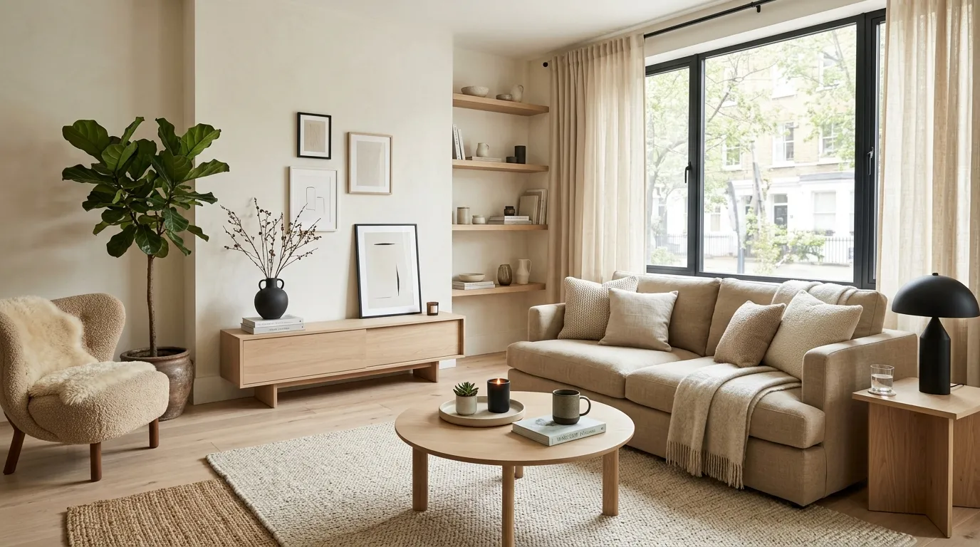 apartment living room Light Neutral Palette