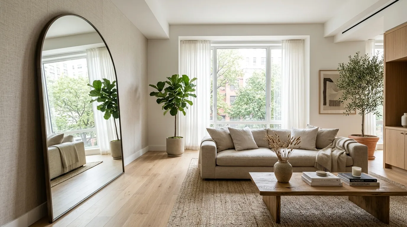 apartment living room Oversized Mirror