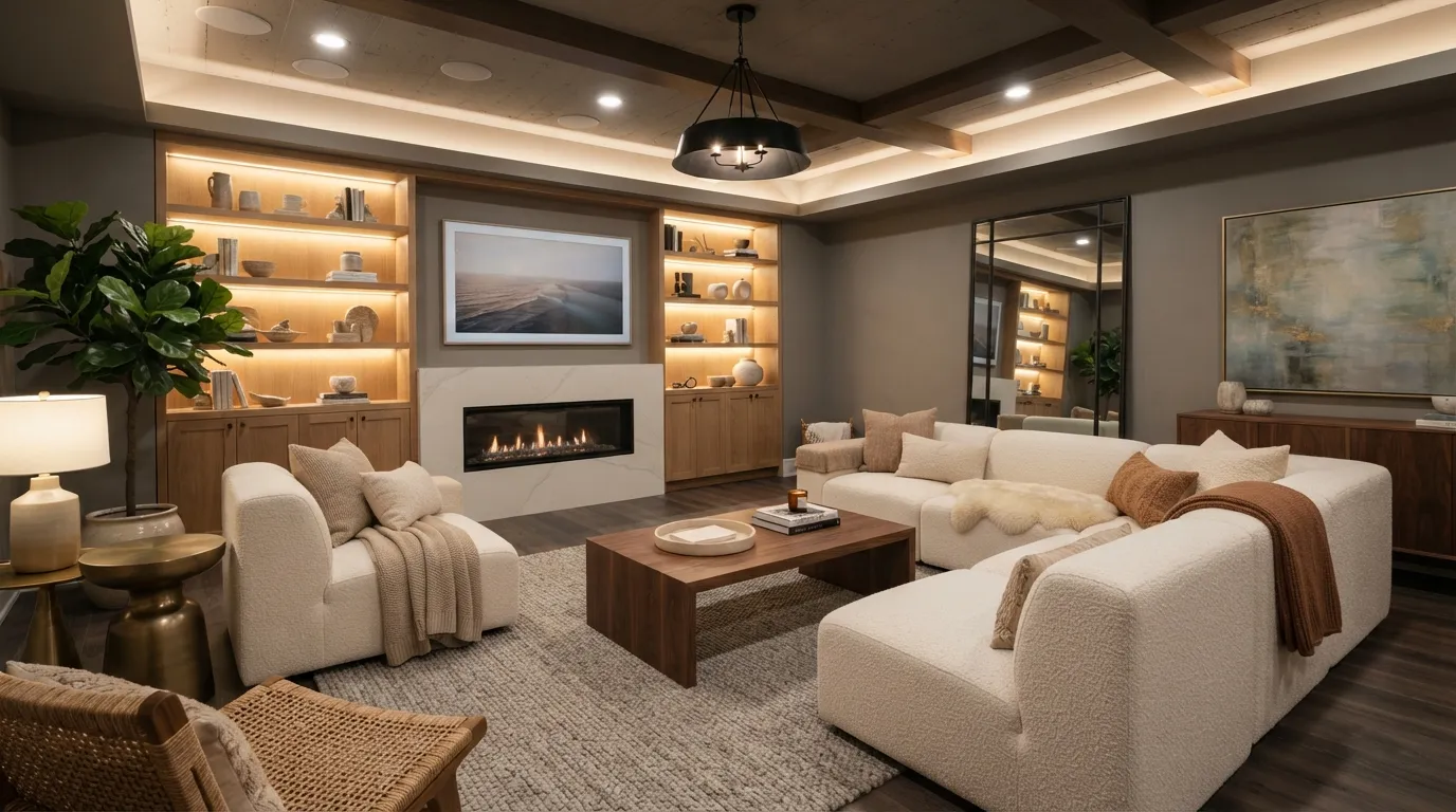 basement ideas Cozy Family Lounge