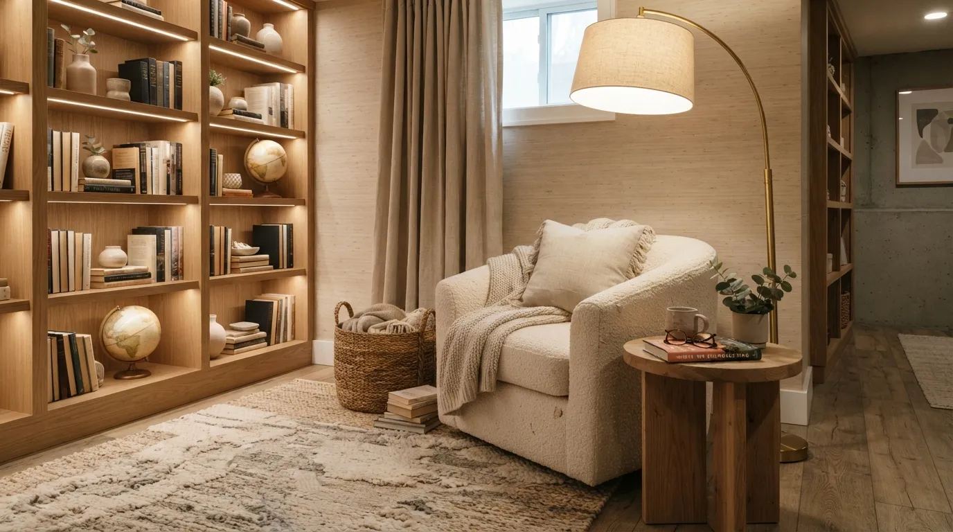 basement ideas Cozy Reading Nook