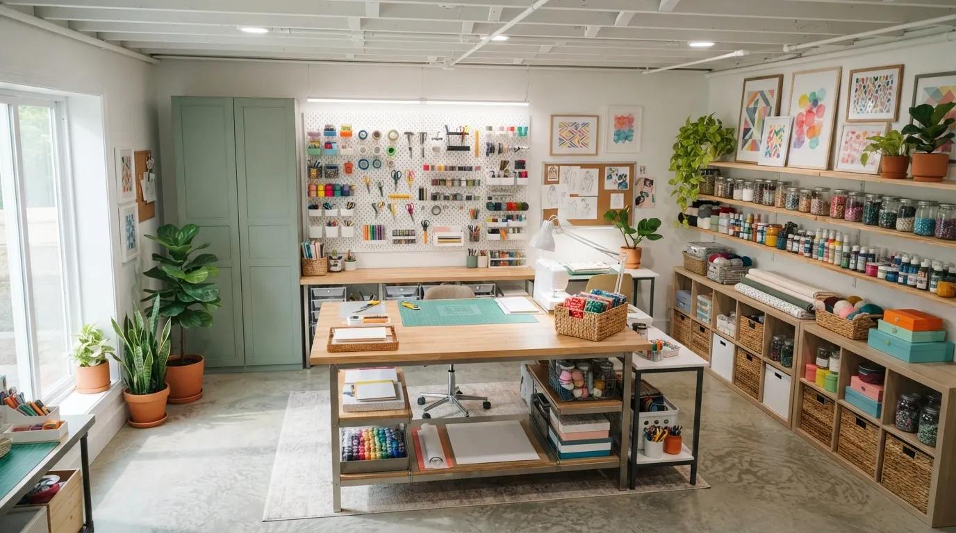 basement ideas Creative Hobby Studio