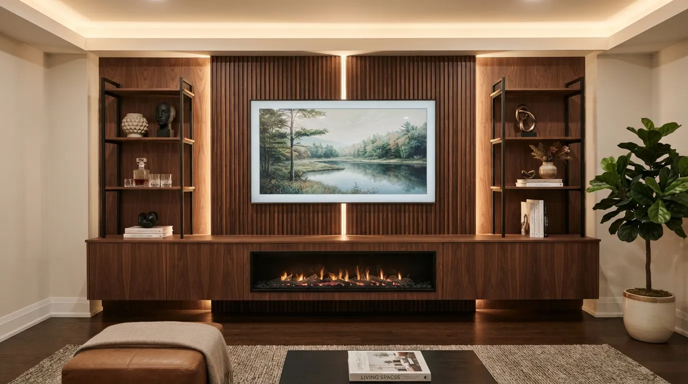 basement ideas Entertainment Media Wall