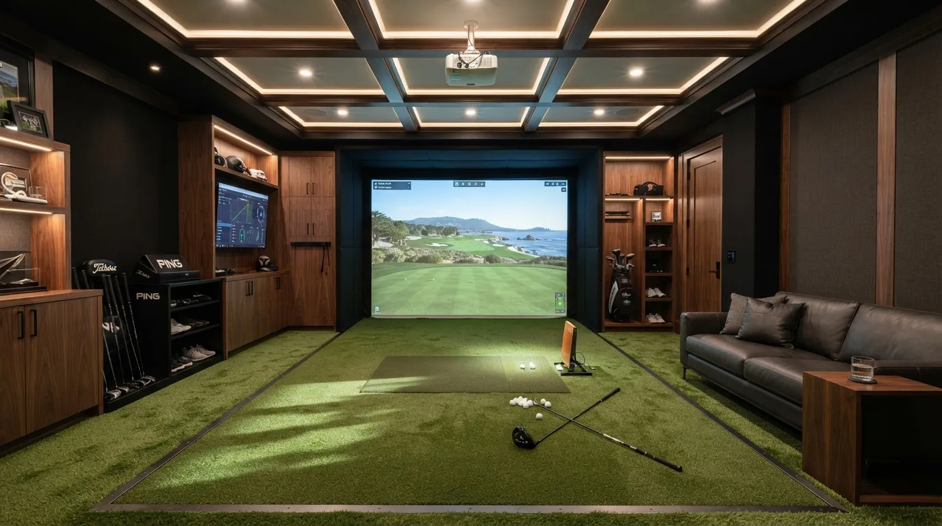 basement ideas Indoor Golf Simulator
