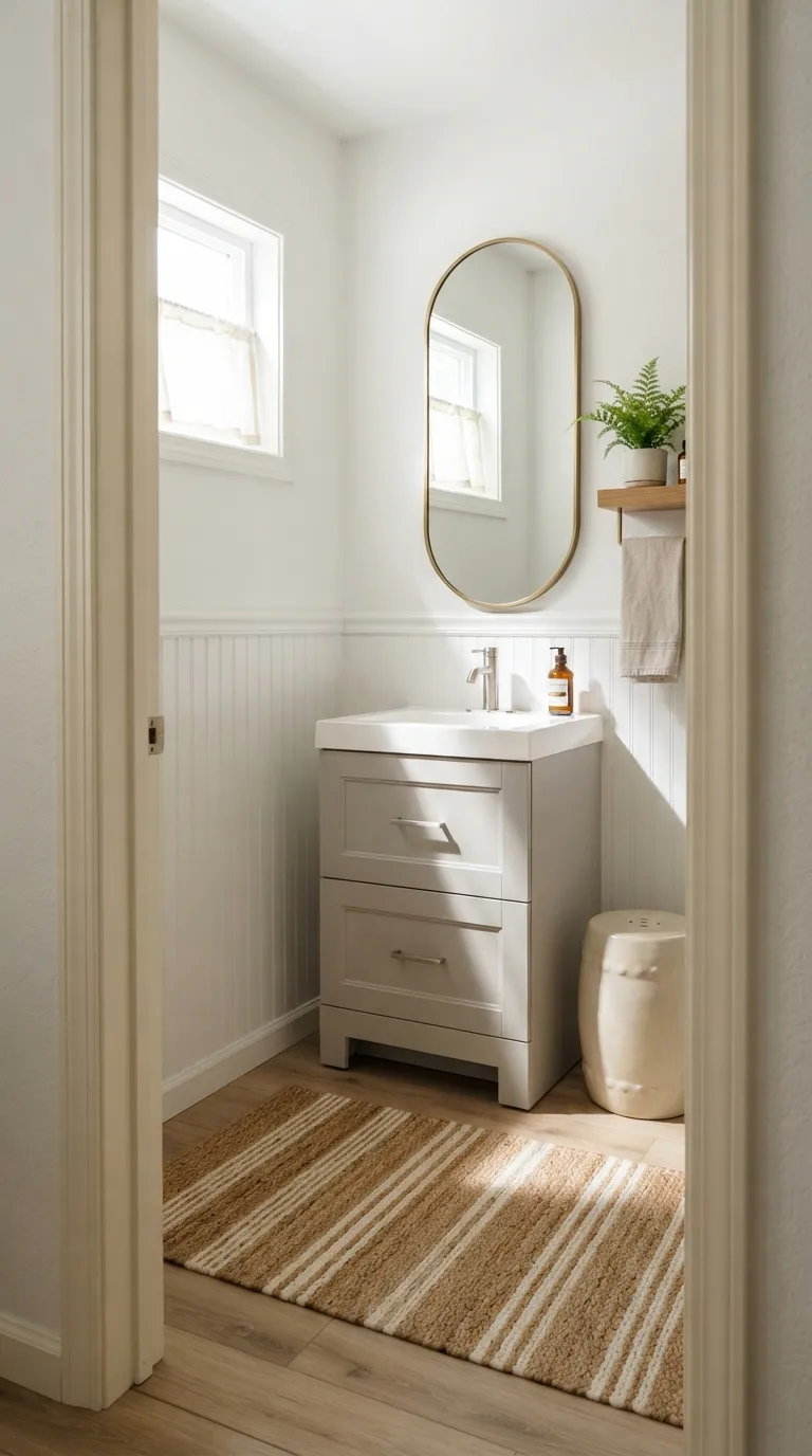 bathroom vanity ideas on a budget Choose a Compact Vanity for a Small Bathroom