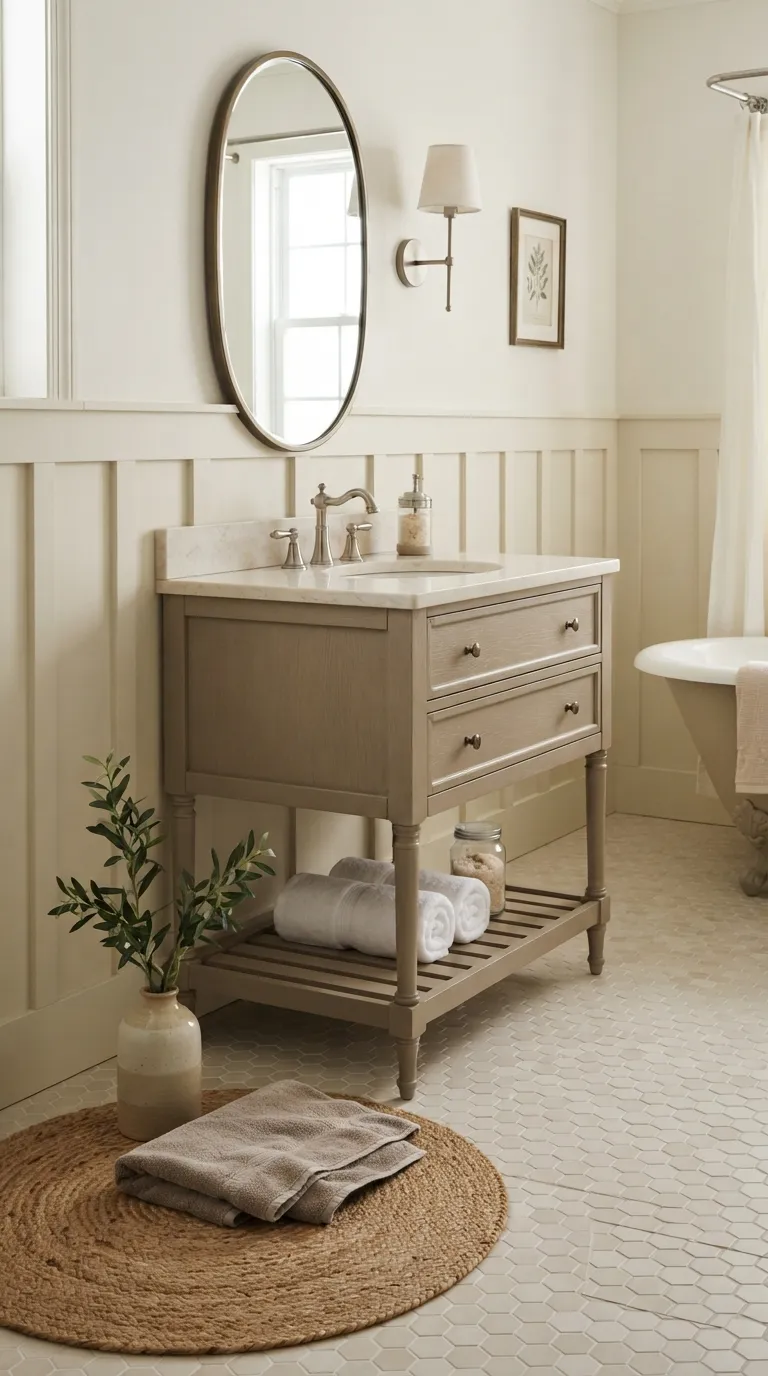 bathroom vanity ideas on a budget Create a Budget-Friendly Vanity With Open Legs