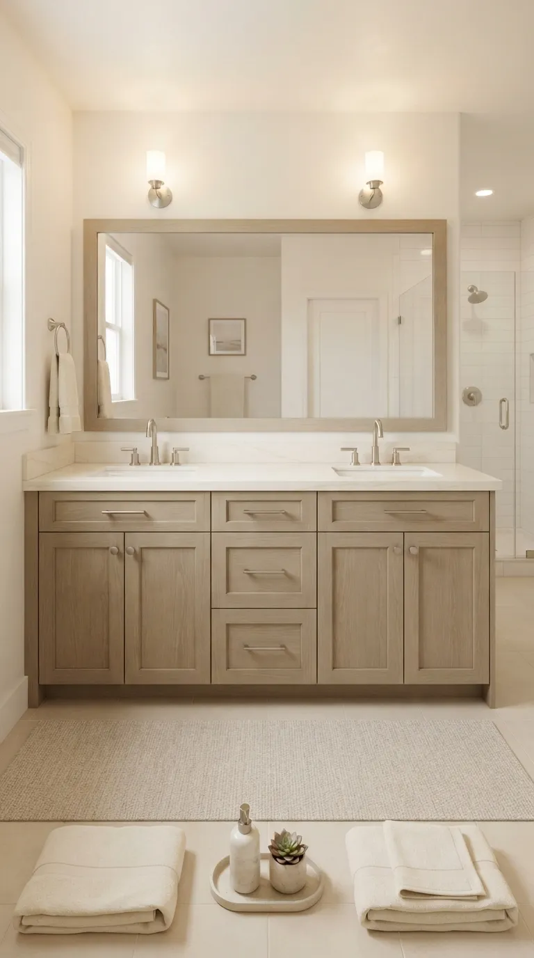 bathroom vanity ideas on a budget Make a Narrow Double-Sink Vanity Work for Less