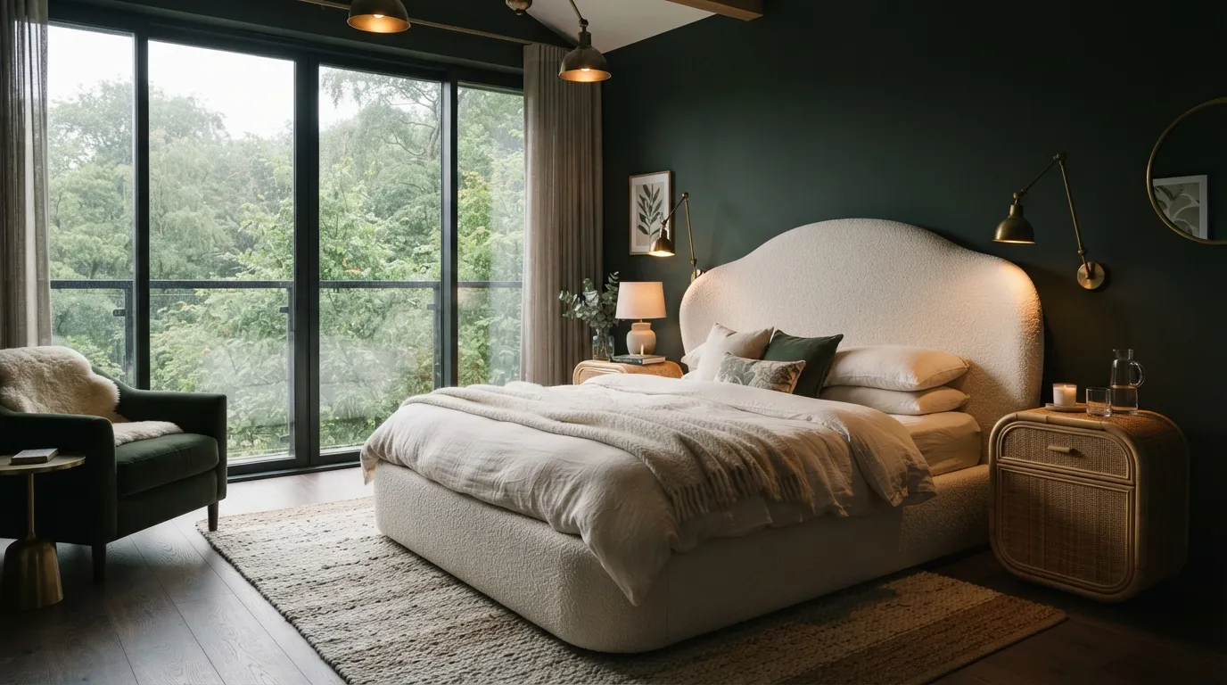 bedroom color trends Forest Green Retreat
