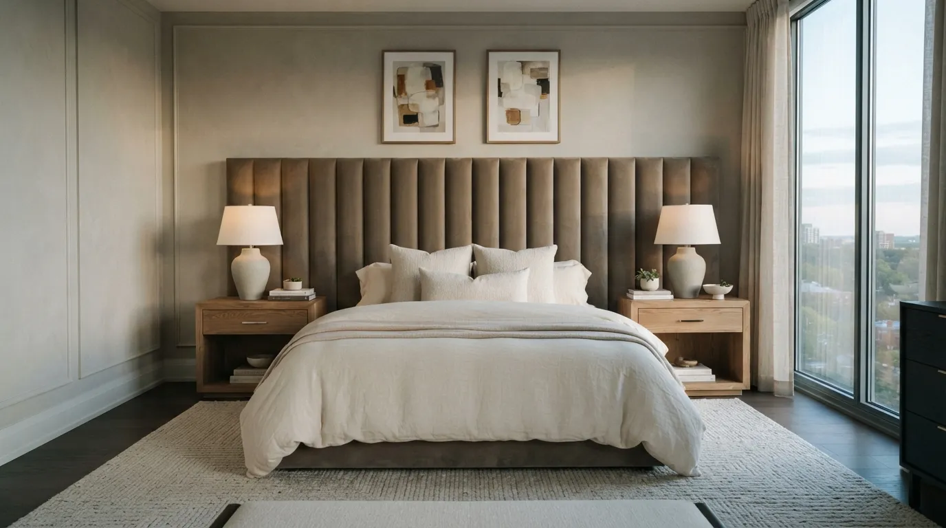bedroom color trends Greige Elegance