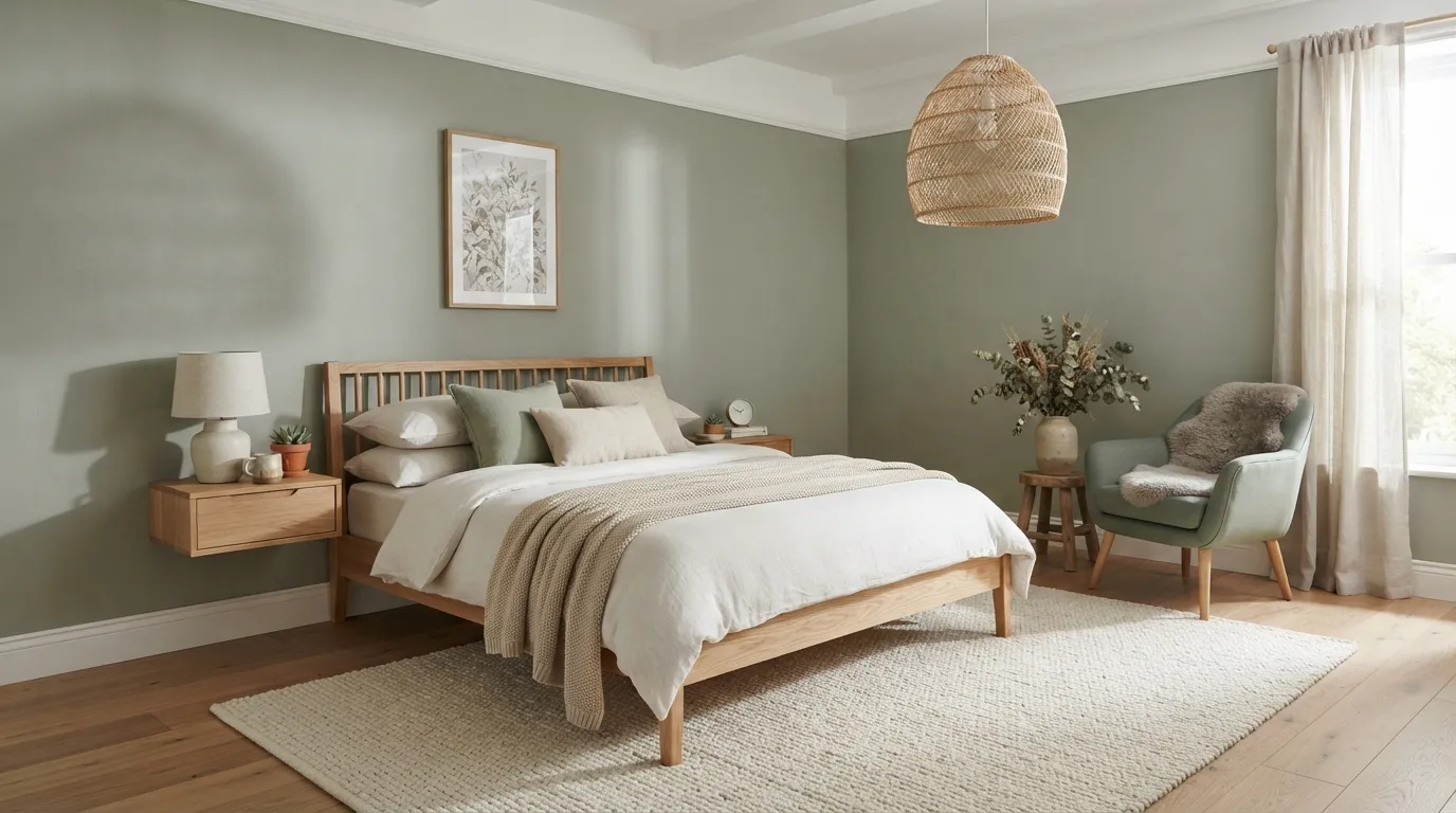 bedroom color trends Sage Green Serenity