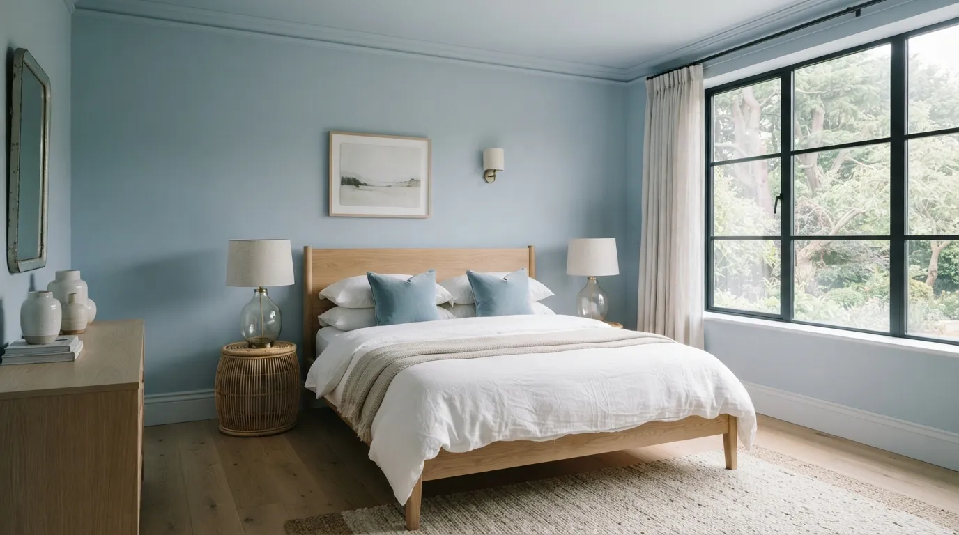 bedroom color trends Soft Blue Retreat