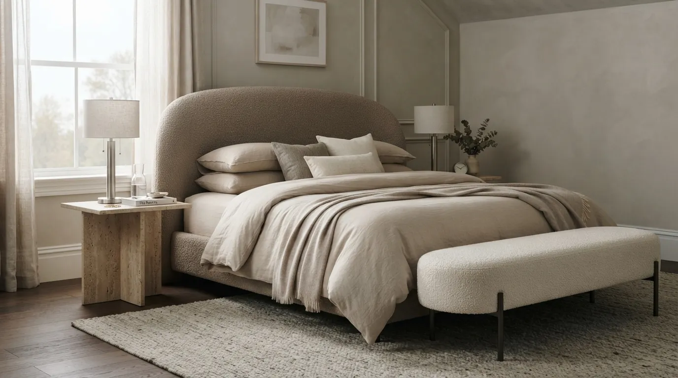 bedroom color trends Soft Mushroom Neutrals