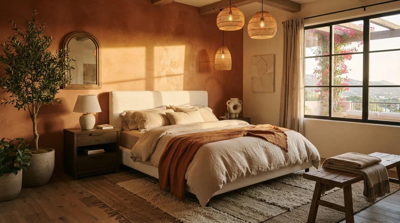bedroom color trends Terracotta Warmth