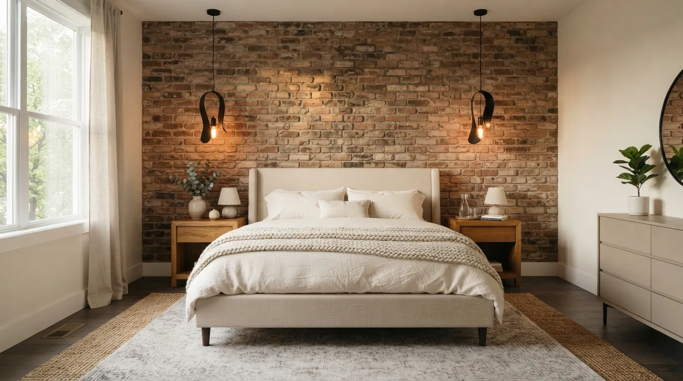 Brick Wall Ideas Brick Bedroom Accent