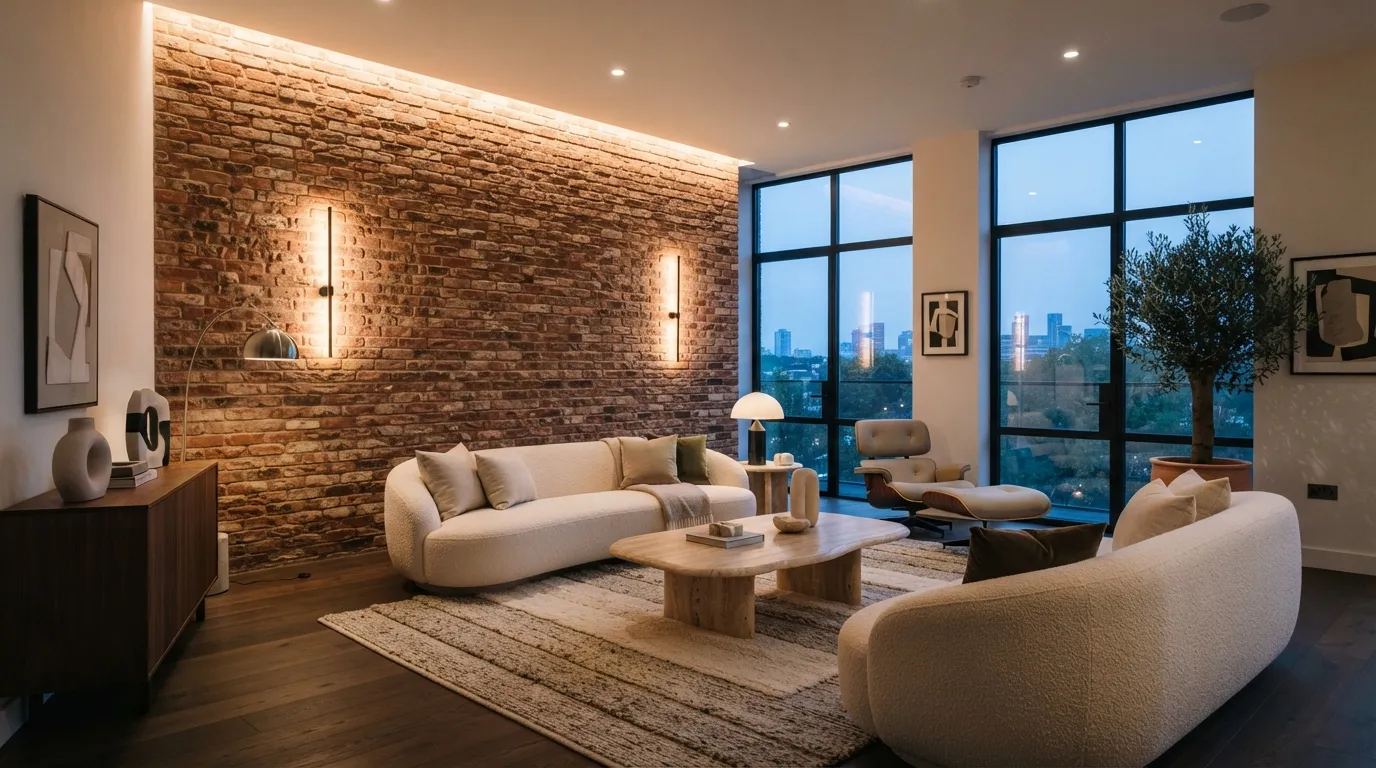 Brick Wall Ideas Illuminated Brick Feature