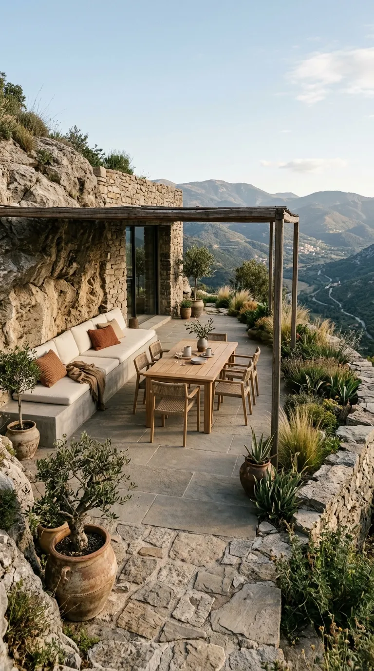 cave homes Cave Home Outdoor Terrace