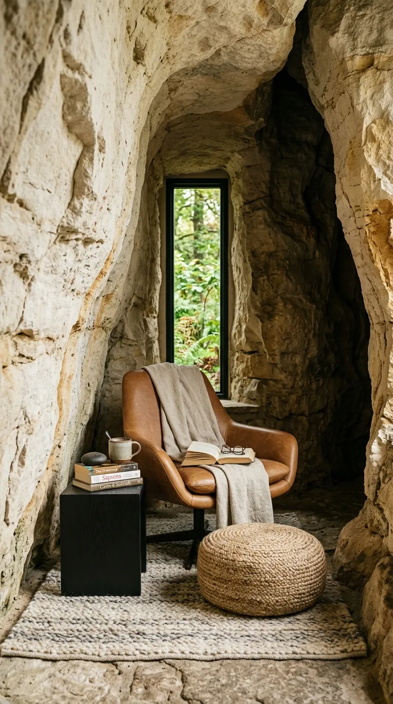 cave homes Cave Home Reading Nook