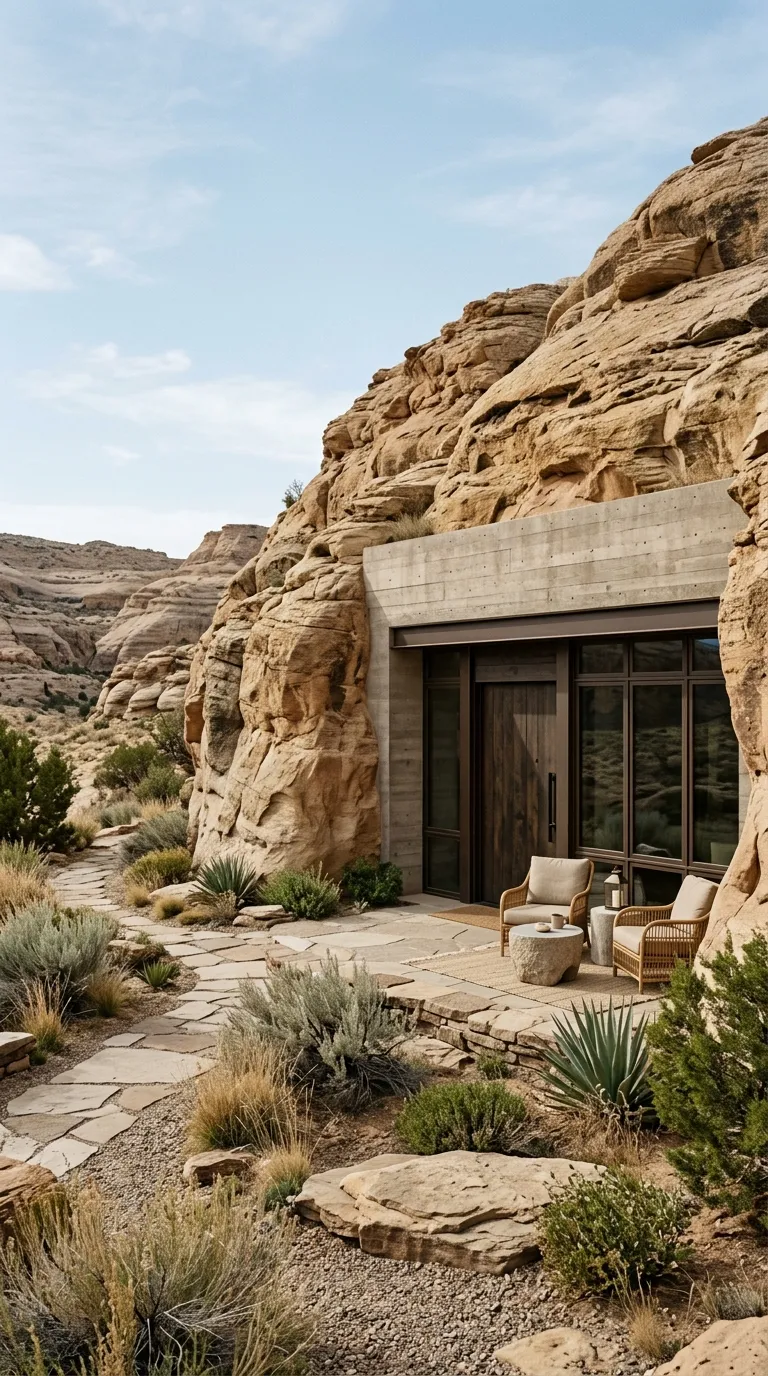 cave homes Rustic Modern Cave Exterior