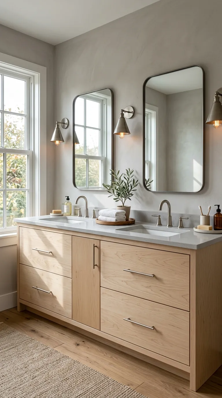 DIY bathroom vanity ideas Build a Double Sink Vanity From Plywood