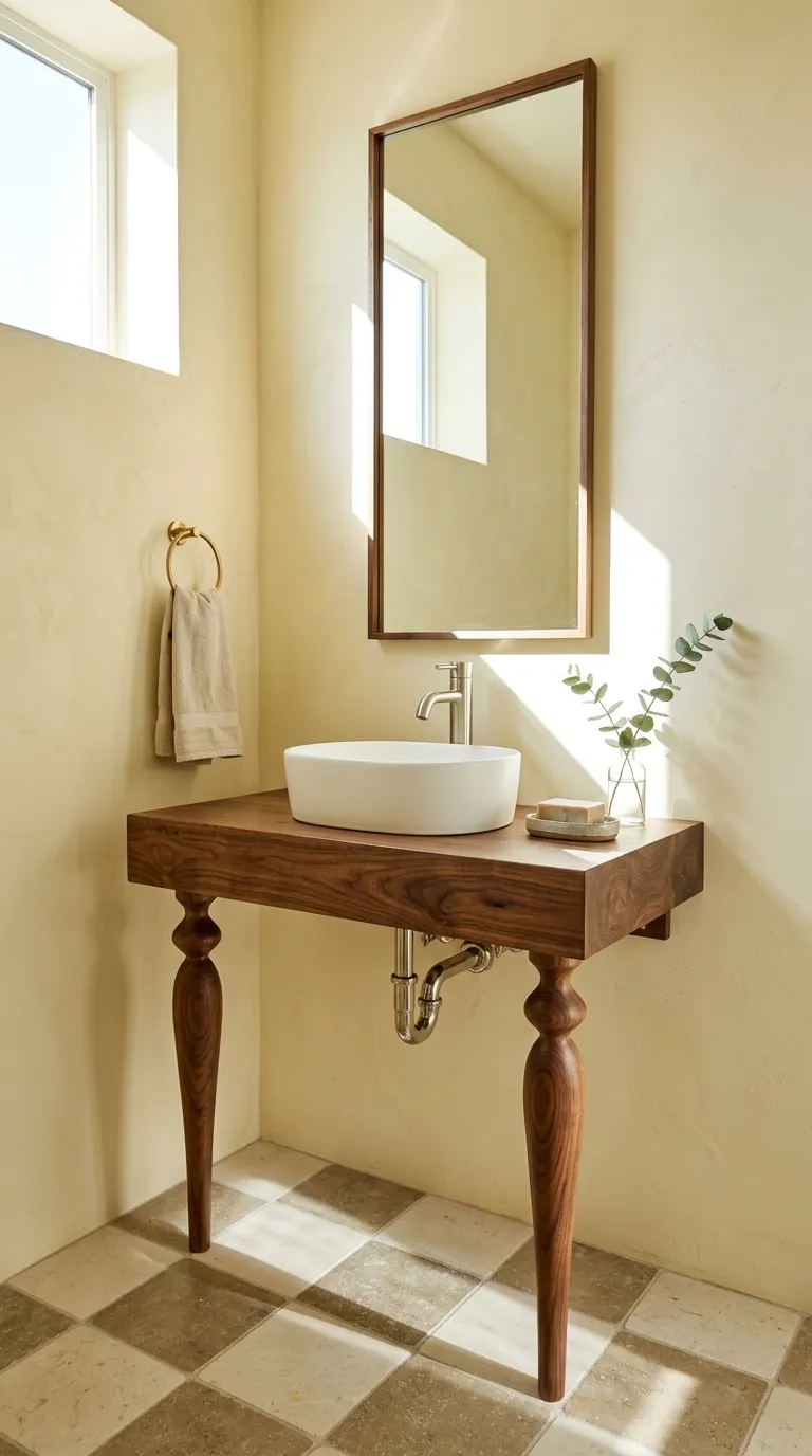 DIY bathroom vanity ideas Make a Simple Pedestal-Style Vanity