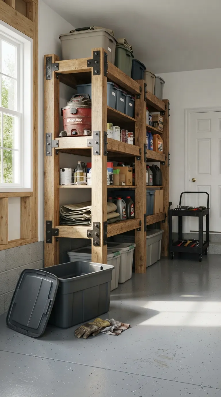 diy garage shelving ideas Heavy-Duty Utility Shelves