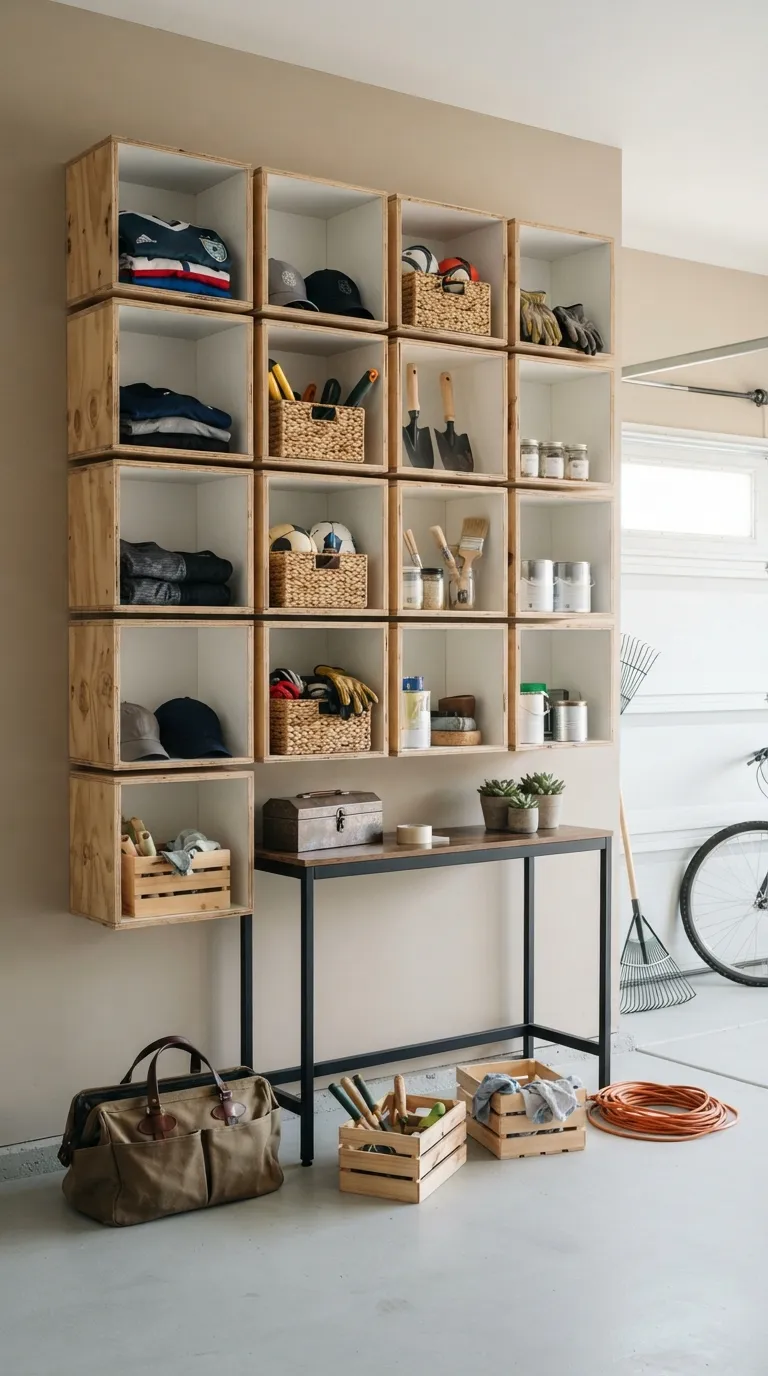 diy garage shelving ideas Open Box Wall Storage