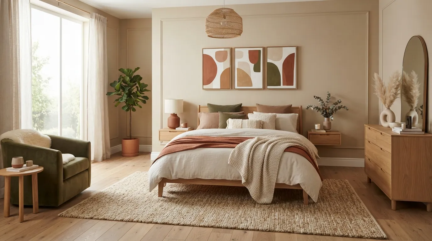 fall bedroom decor Earth Tone Palette
