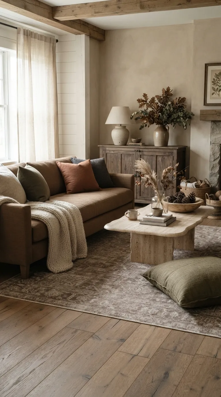 farmhouse fall decor Earthy Farmhouse Layers