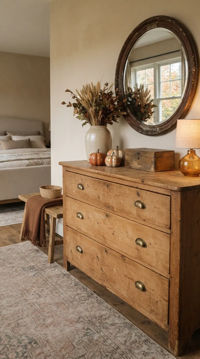 farmhouse fall decor Rustic Bedroom Dresser