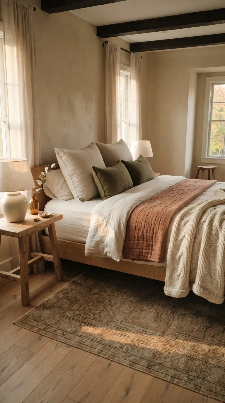 farmhouse fall decor Soft Fall Bedroom
