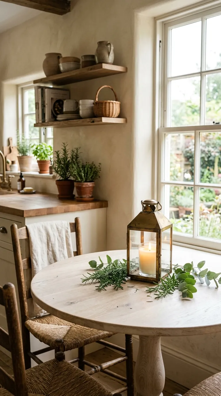 farmhouse lantern decorating ideas Add Fresh Greenery for a Natural Touch