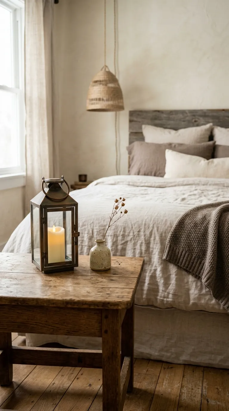 farmhouse lantern decorating ideas Build a Cozy Bedroom Accent