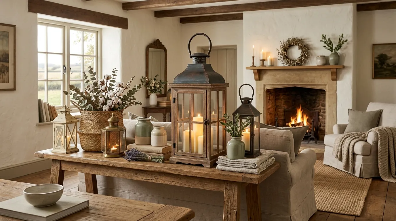 farmhouse lantern decorating ideas