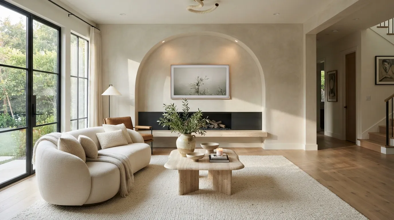 fireplace tv wall Arched Fireplace Surround