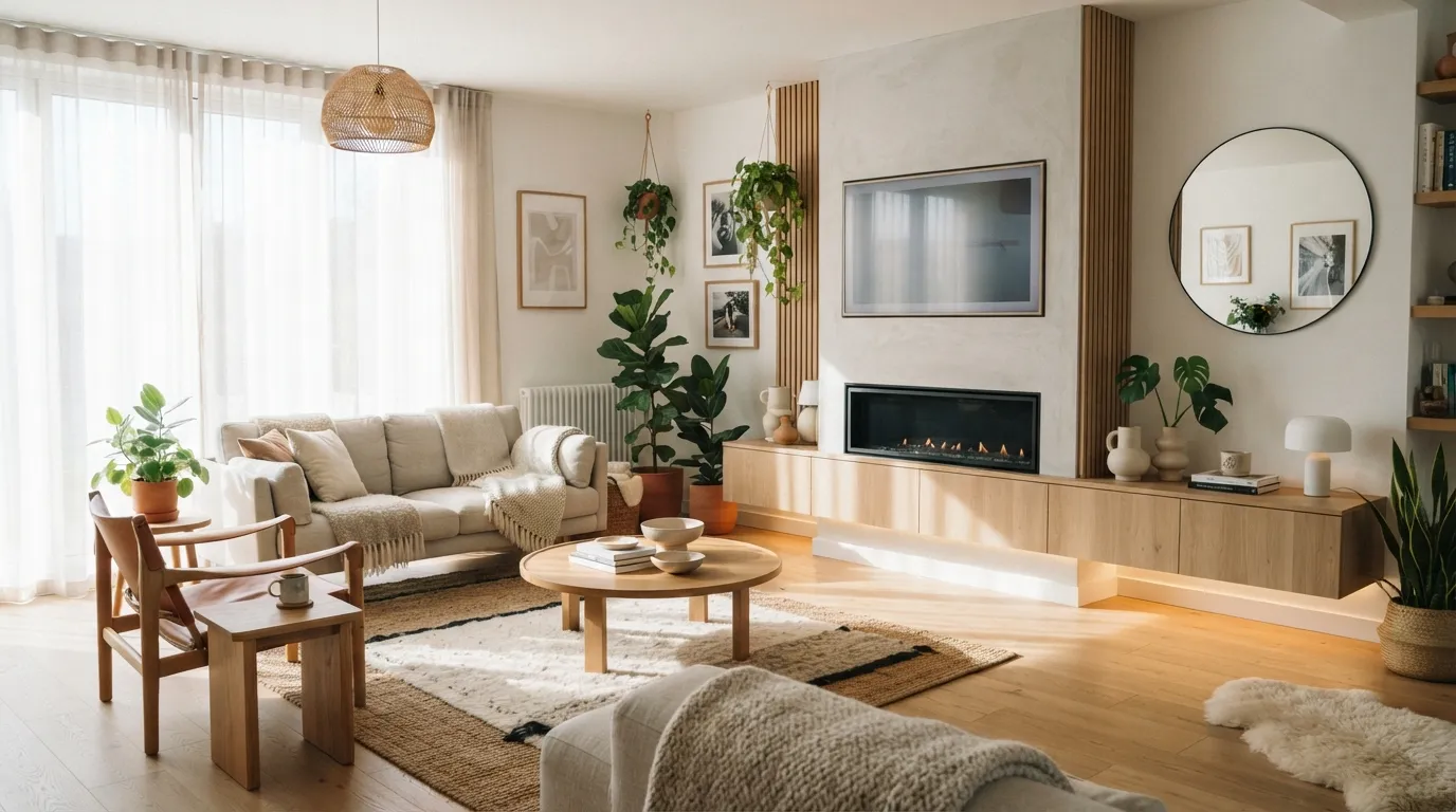 fireplace tv wall Floating Media Console