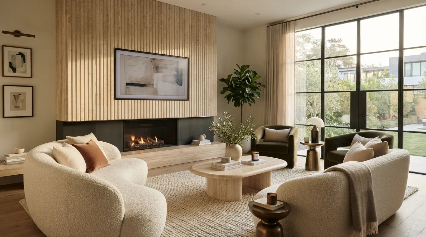 fireplace wall ideas with tv Matte Black Stone Wall