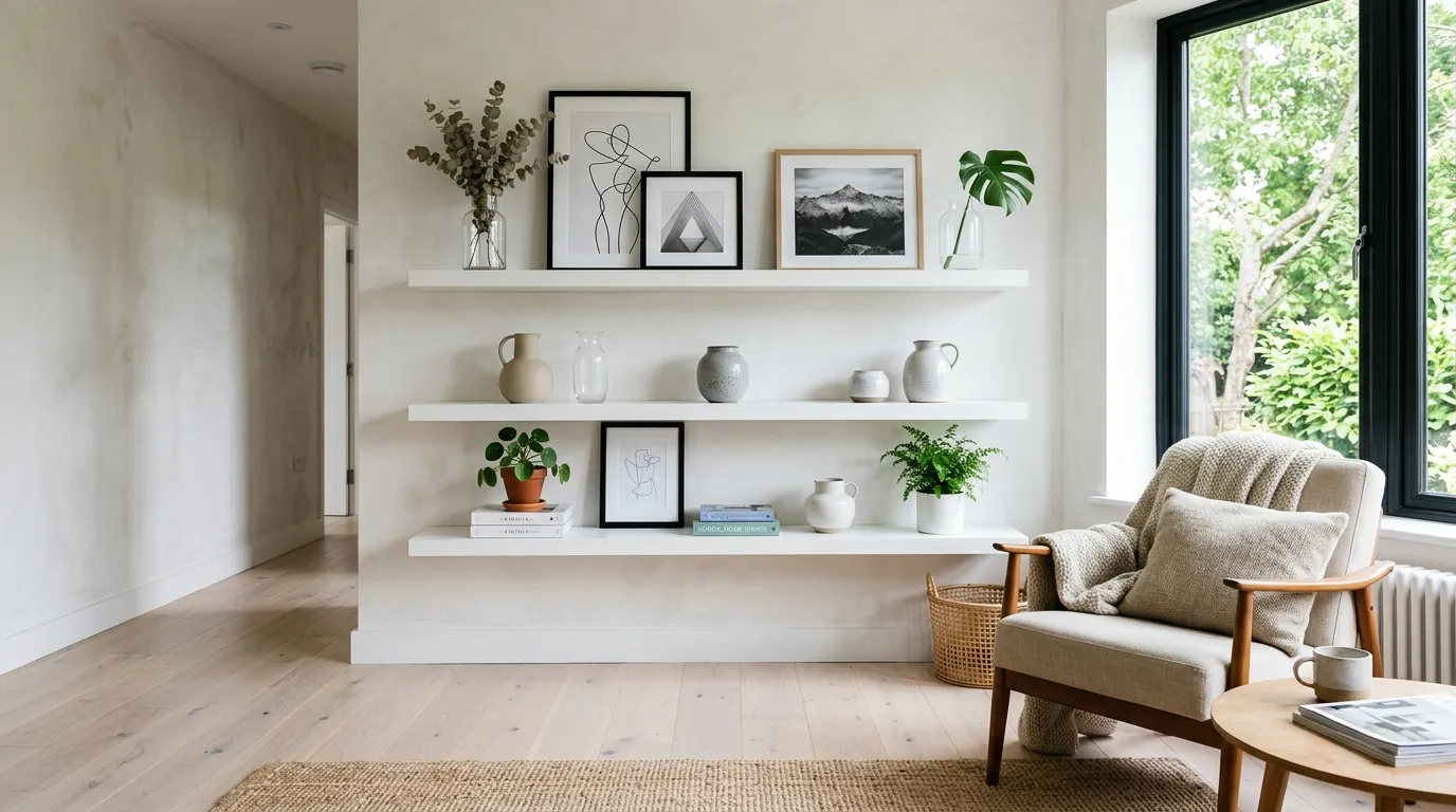 floating shelves ideas Minimal White Gallery
