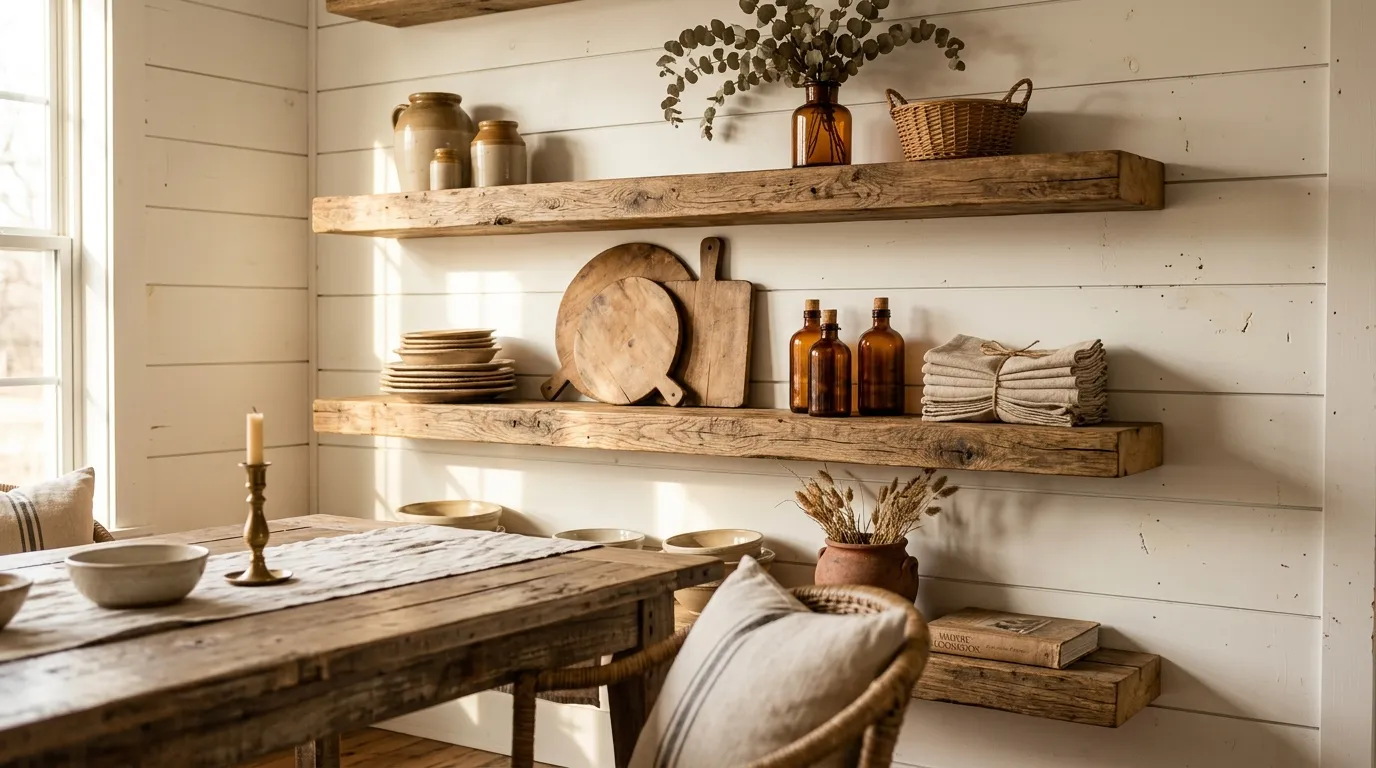 floating shelves ideas Rustic Wood Ledges