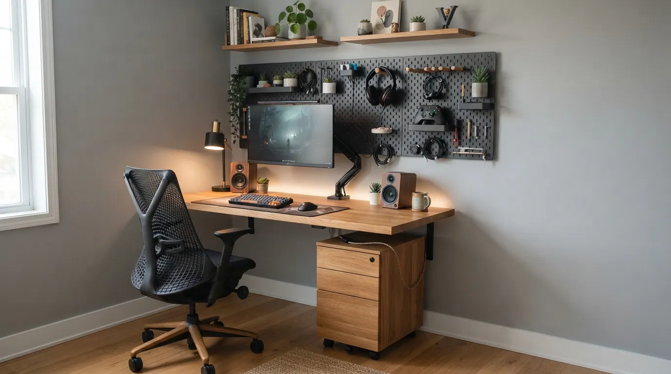 game room design Compact Gaming Nook