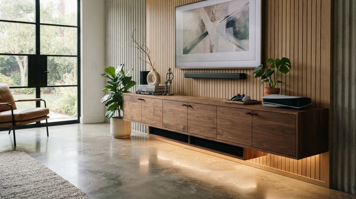 game room design Floating Media Console