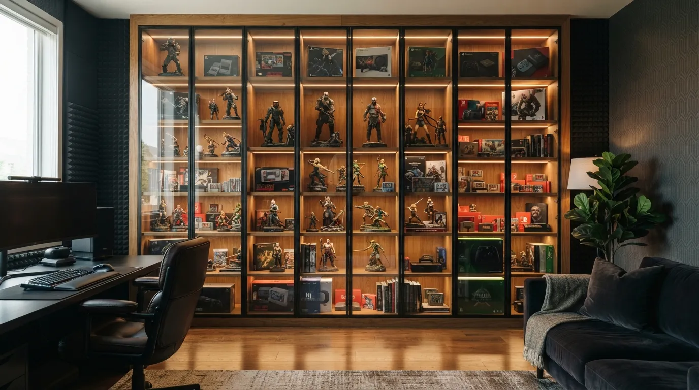 game room design Glass Display Cabinet