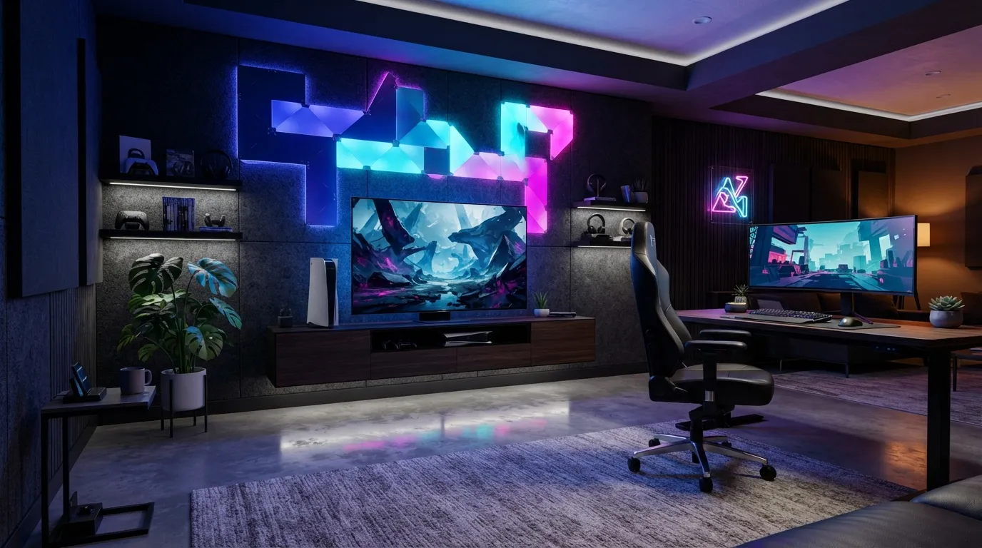 game room design Neon Feature Wall