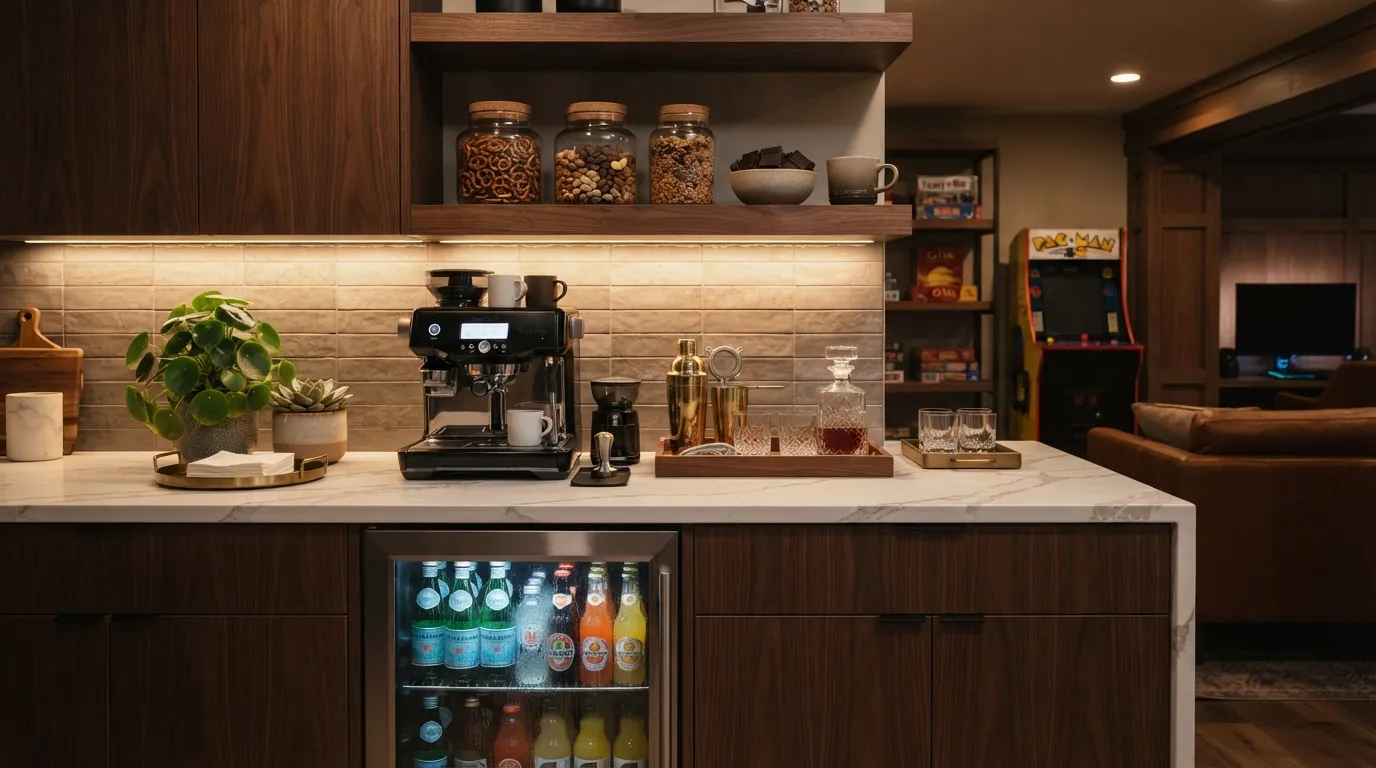 game room design Snack & Beverage Station