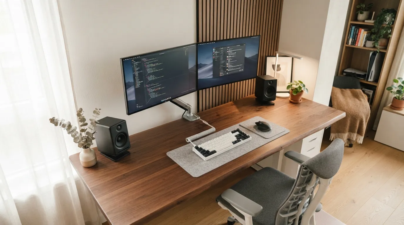 game room Floating Monitor Setup