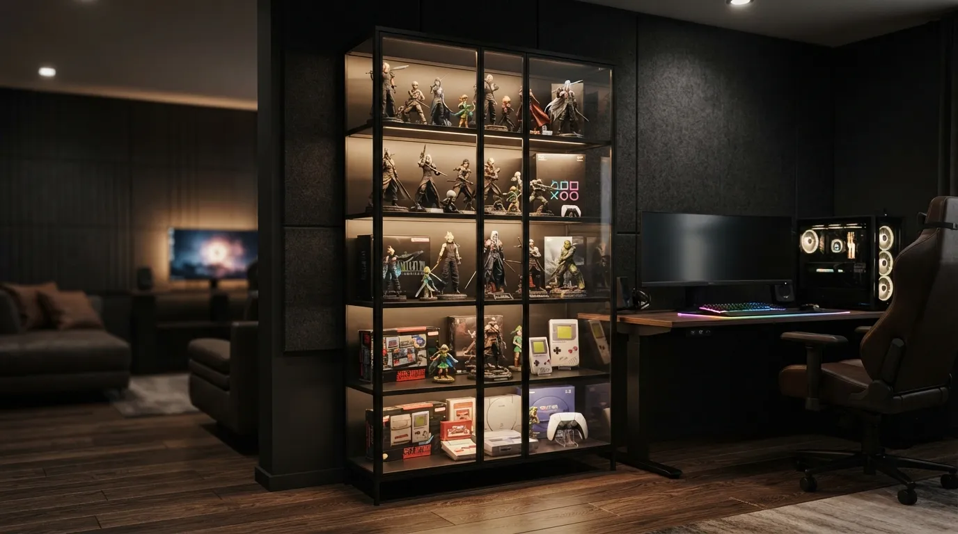 game room Glass Display Cabinet