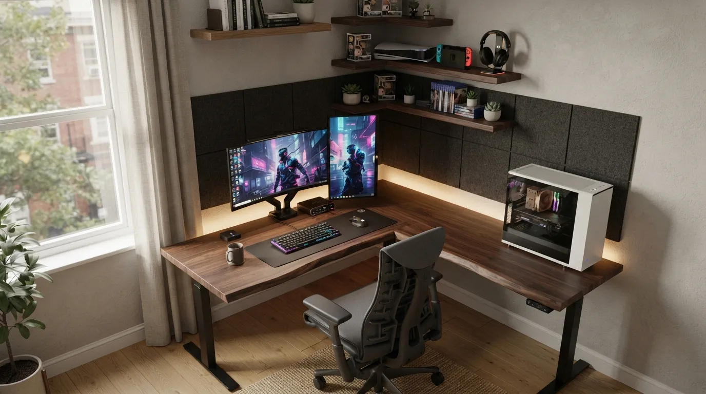 game room ideas Corner Gaming Nook