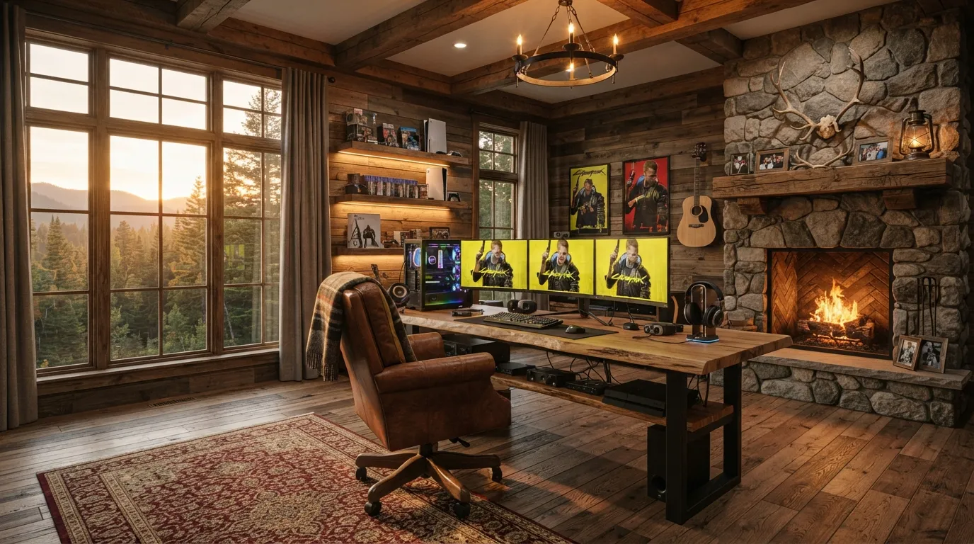 game room ideas Cozy Cabin Retreat
